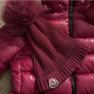 Moncler coat and hat